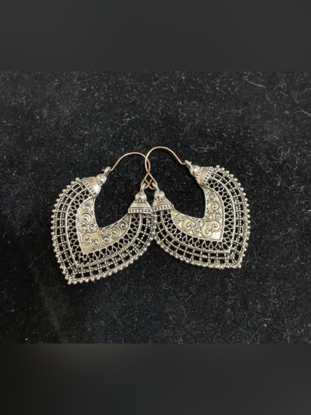 Boho silver earring, hippie earrings, Bohemian earring, gypsy jewelry